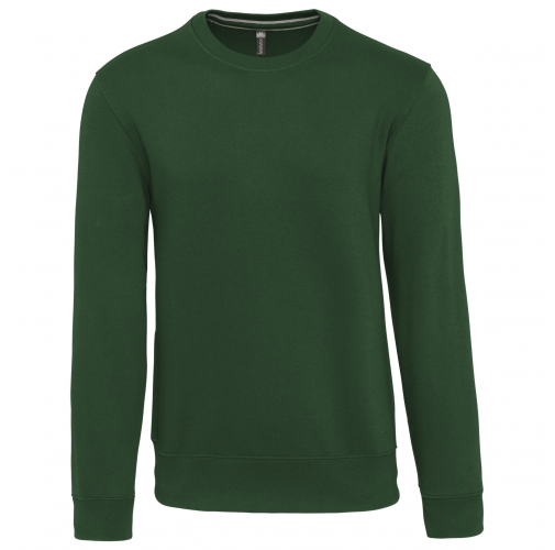 forest green Sudadera cuello redondo