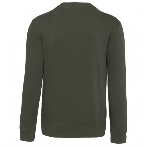 dark khaki Sudadera cuello redondo