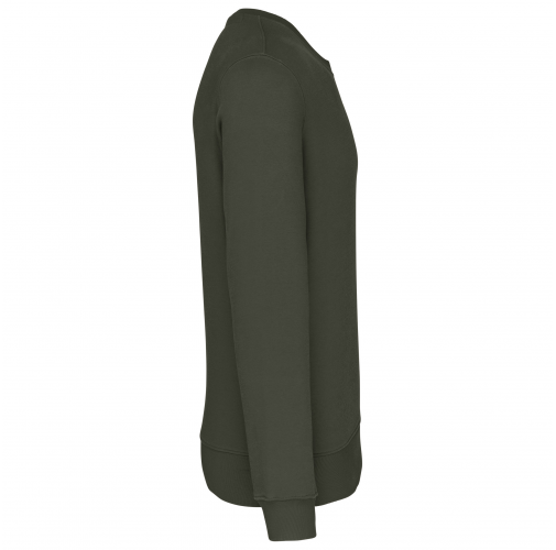 dark khaki Sudadera cuello redondo