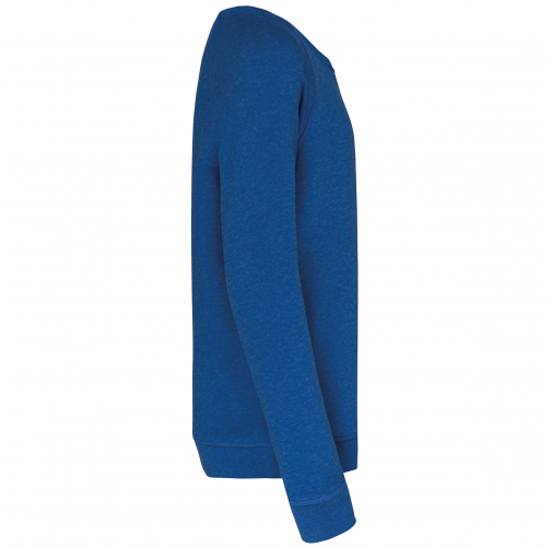 ocean blue heather Sudadera Algodón Orgánico Manga Raglán para Niños