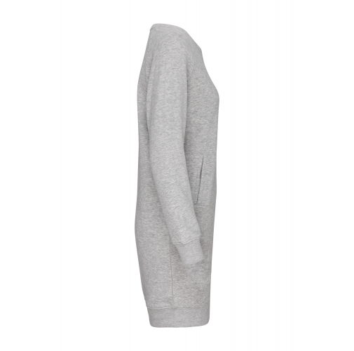 light grey heather Vestido Lounge algodón orgánico de felpa