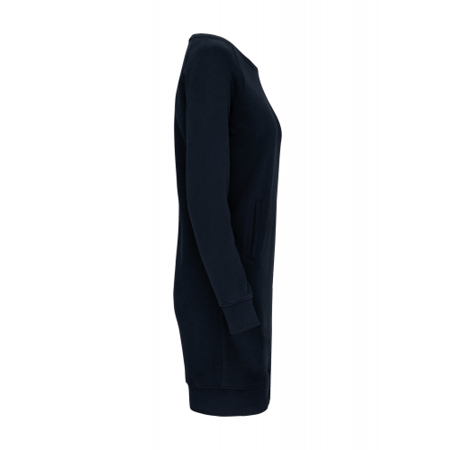 navy Vestido Lounge algodón orgánico de felpa