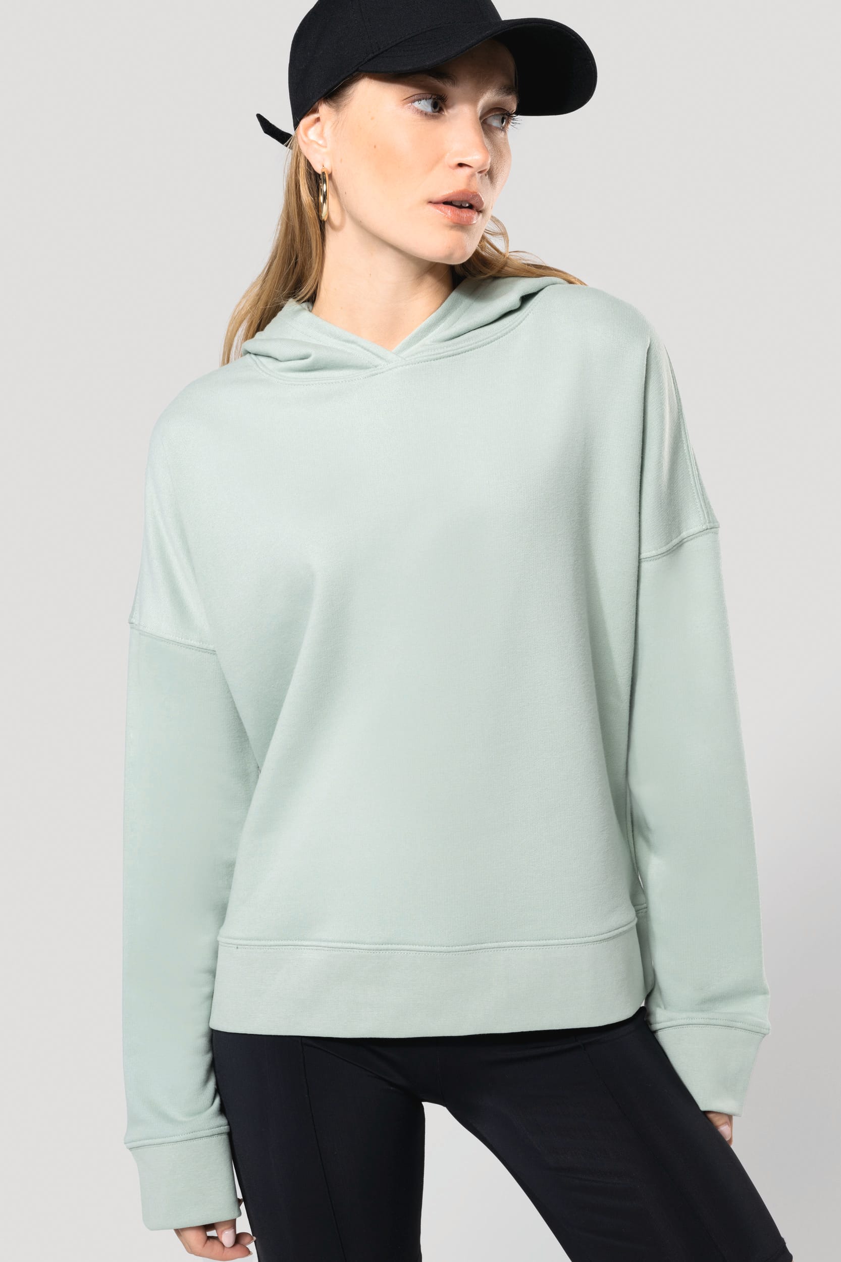 SUDADERA LOUNGE ALGODÓN ORGÁNICO CON CAPUCHA MUJER