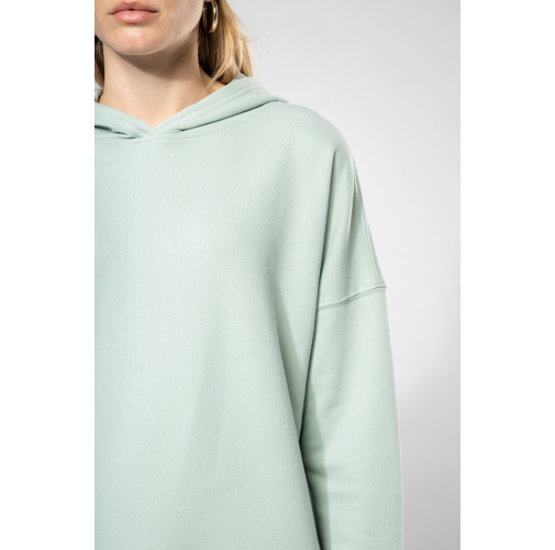Sudadera Lounge algodón orgánico con capucha mujer