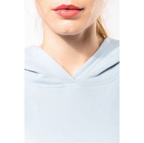 Sudadera Lounge algodón orgánico con capucha mujer