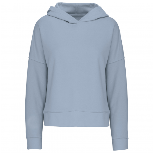 aquamarine Sudadera Lounge algodón orgánico con capucha mujer