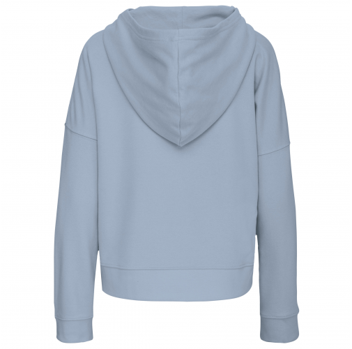 aquamarine Sudadera Lounge algodón orgánico con capucha mujer