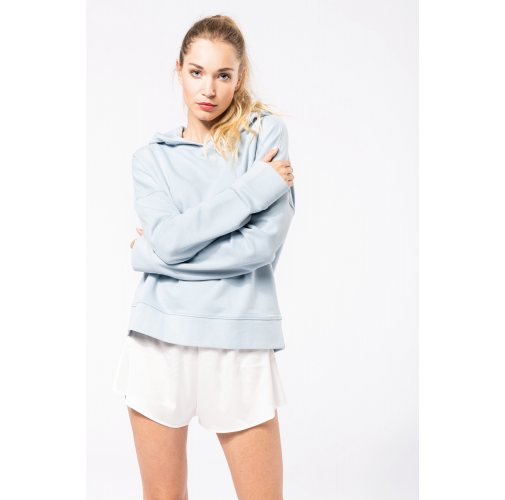 Sudadera Lounge algodón orgánico con capucha mujer