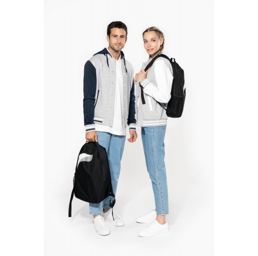 Cazadora béisbolera de felpa unisex