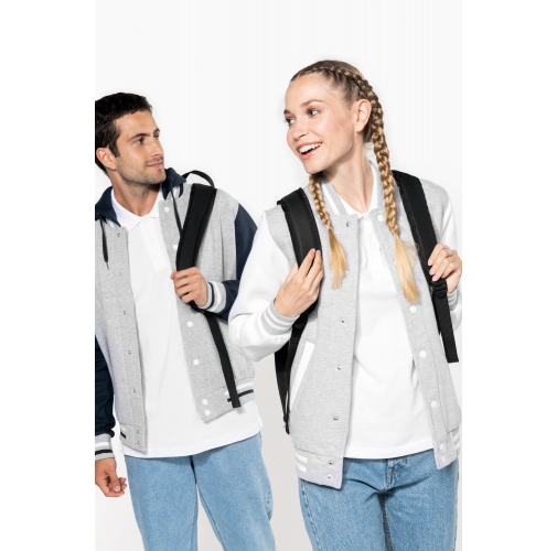 Cazadora béisbolera de felpa unisex