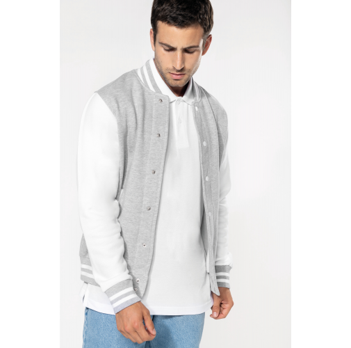 Cazadora béisbolera de felpa unisex