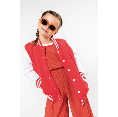 Cazadora Béisbolera de felpa niños