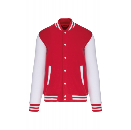 red / white Cazadora Béisbolera de felpa niños