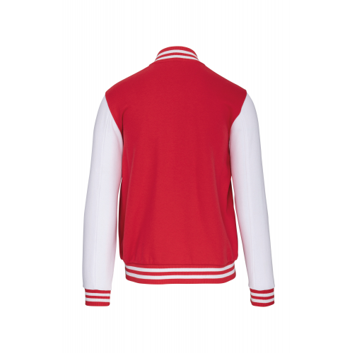 red / white Cazadora Béisbolera de felpa niños