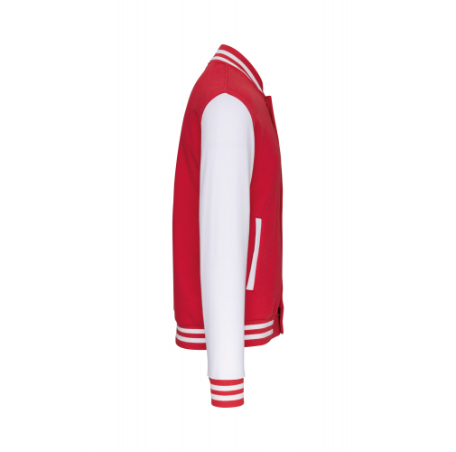 red / white Cazadora Béisbolera de felpa niños