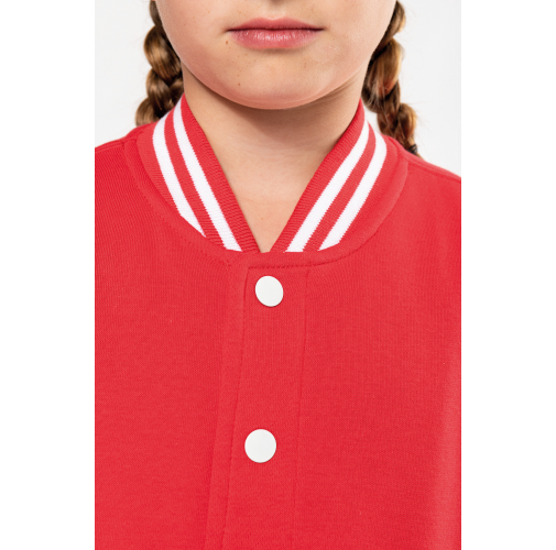 Cazadora Béisbolera de felpa niños