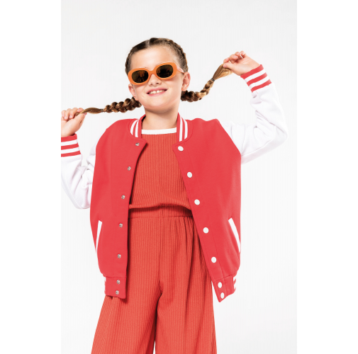 Cazadora Béisbolera de felpa niños