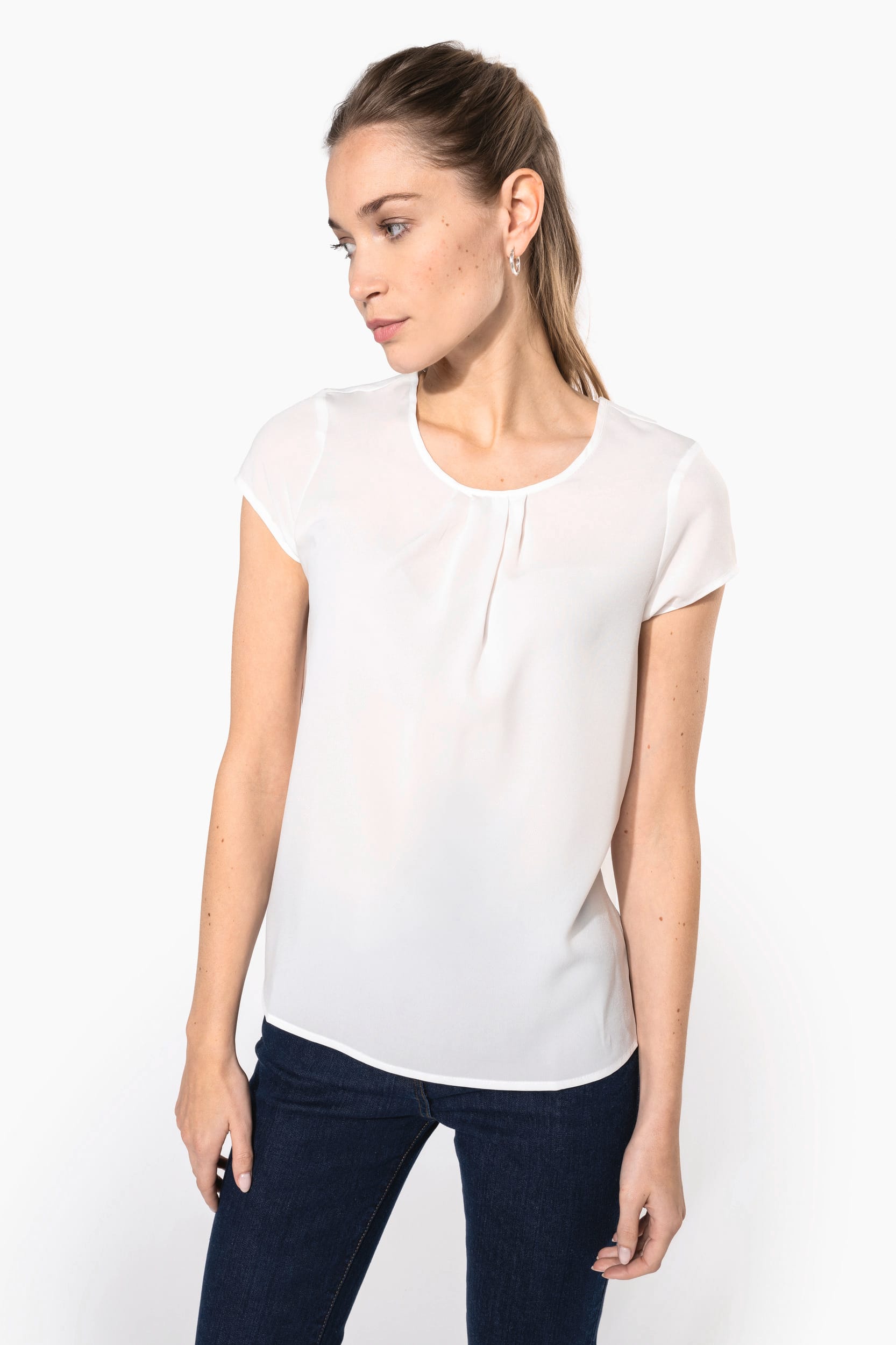 Blusa crepe mujer