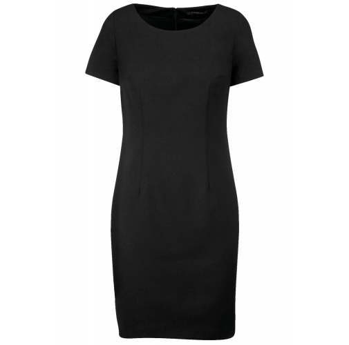 black Vestido manga corta