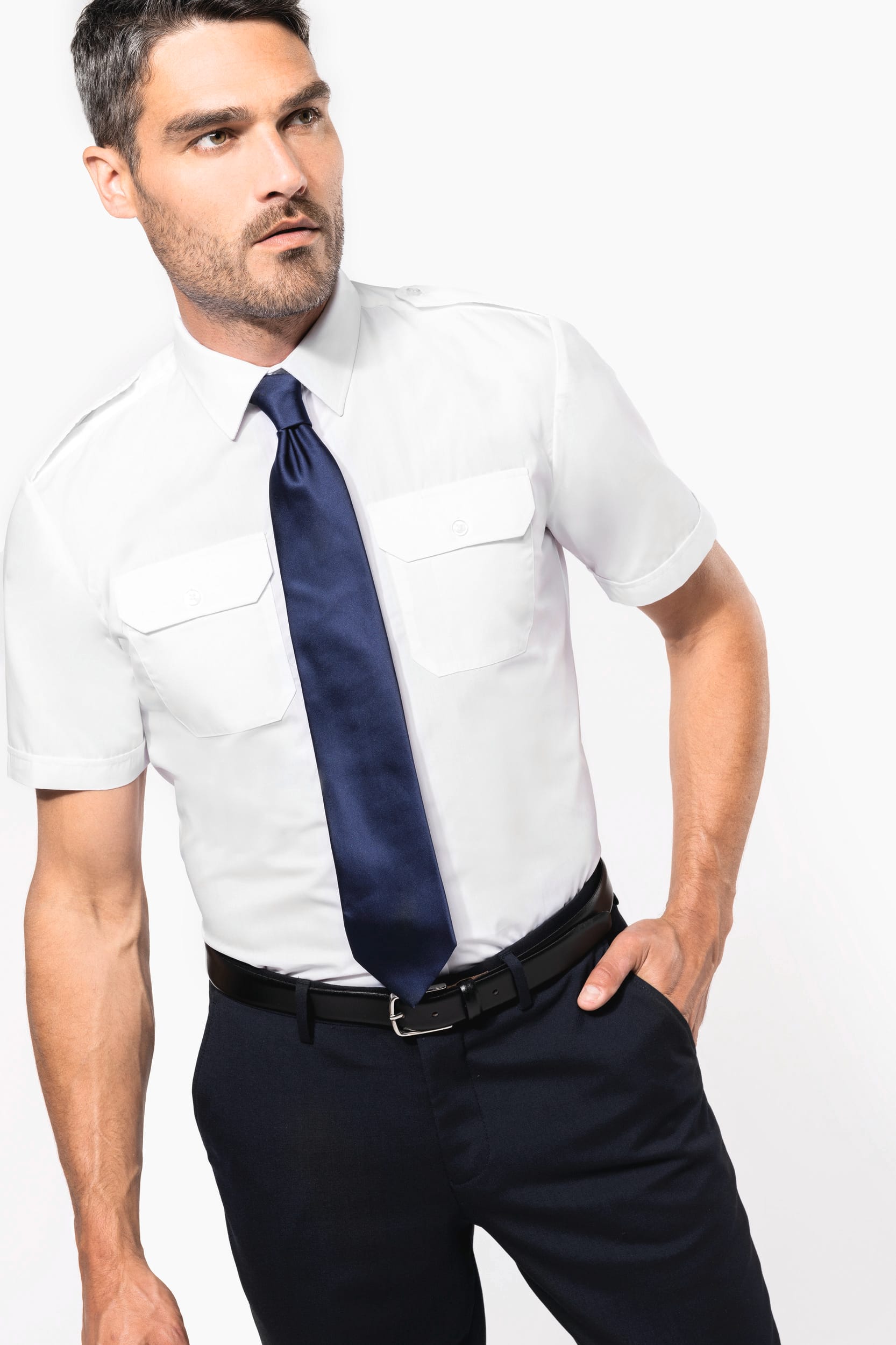 CAMISA PILOTO MANGA CORTA HOMBRE