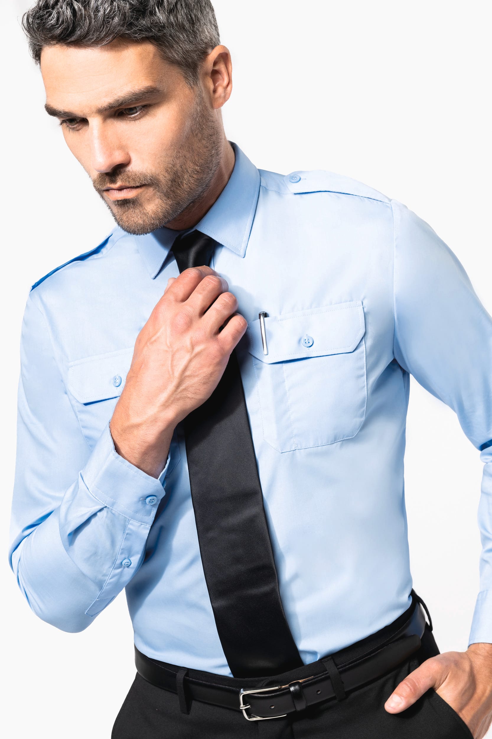 CAMISA PILOTO MANGA LARGA HOMBRE