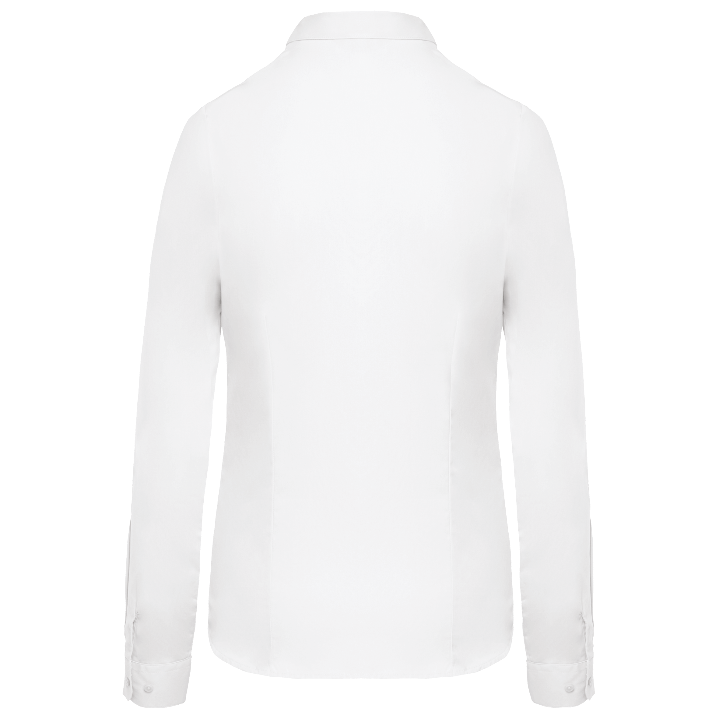 black Camisa popelina manga larga mujer