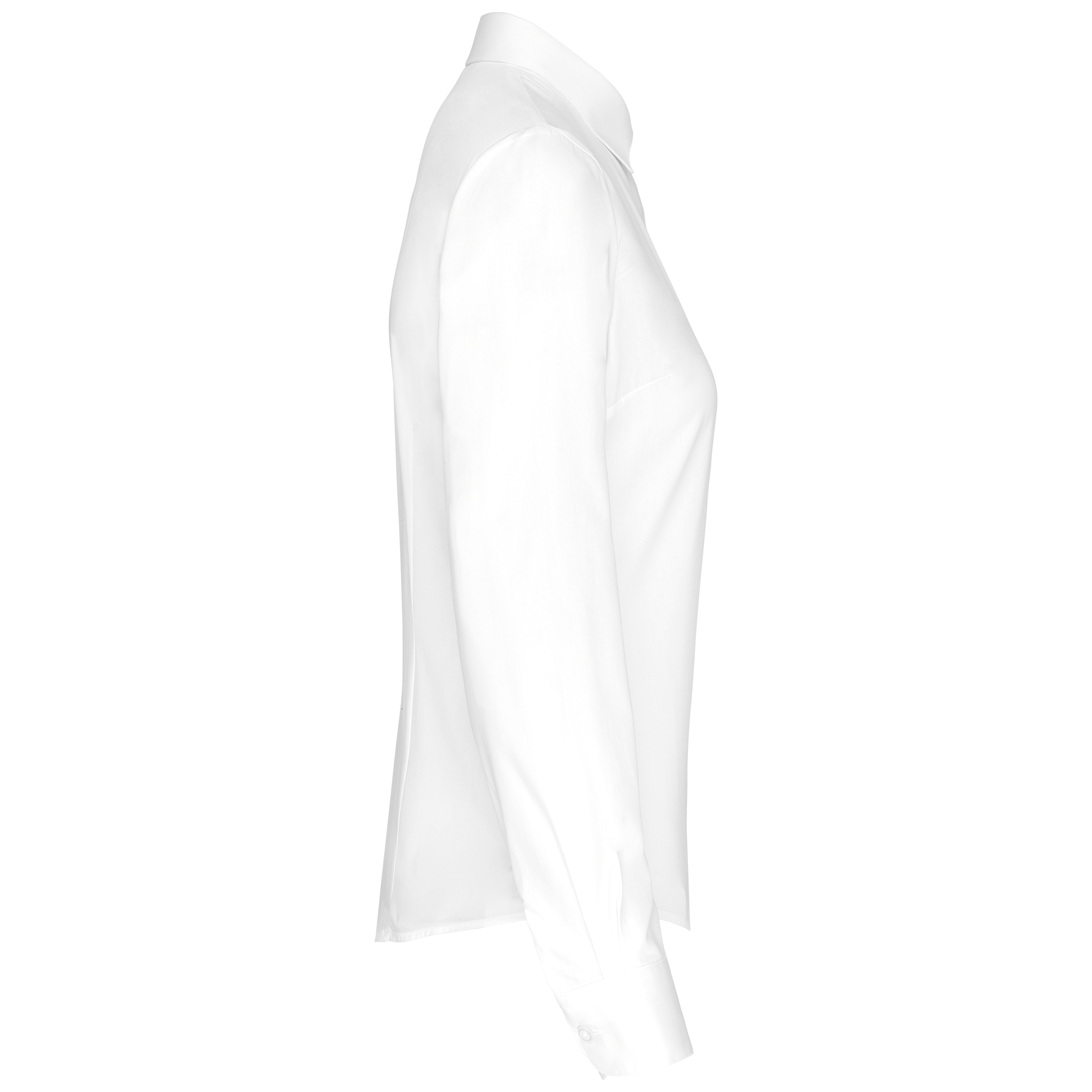 black Camisa popelina manga larga mujer