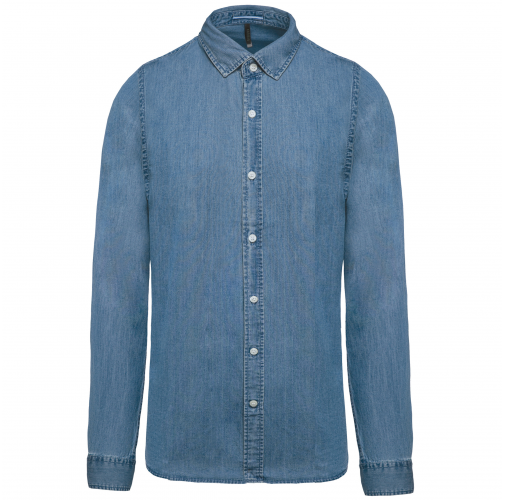 chambray blue Camisa Denim hombre