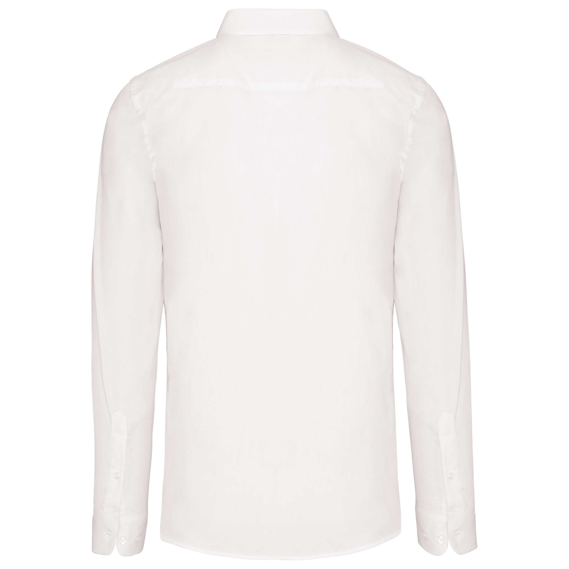 black Camisa popelina manga larga hombre