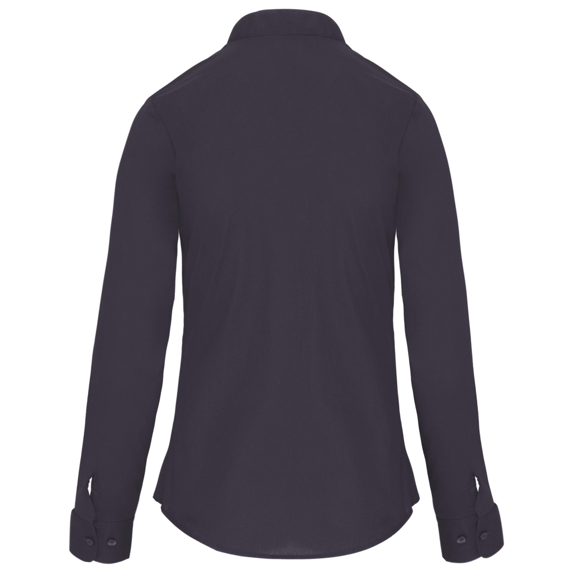 Camisa cuello mao manga larga mujer