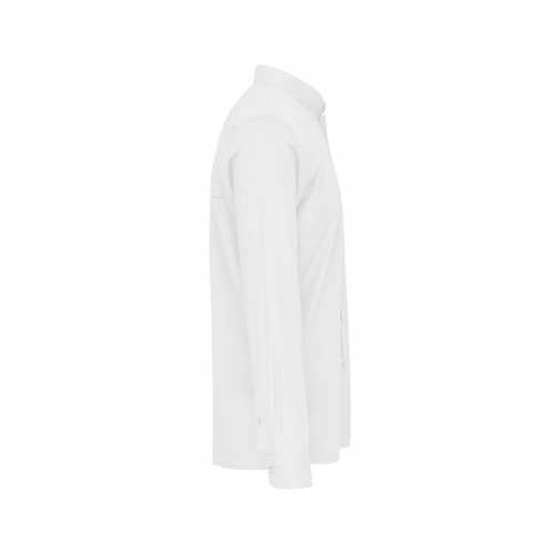 white Camisa cuello mao manga larga hombre