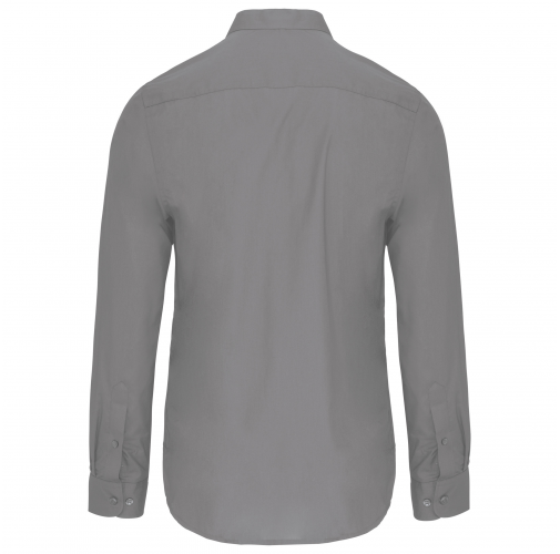 silver Camisa cuello mao manga larga hombre