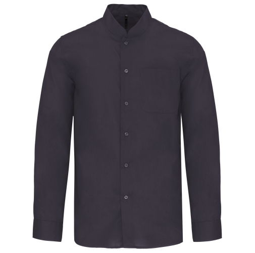 zinc Camisa cuello mao manga larga hombre