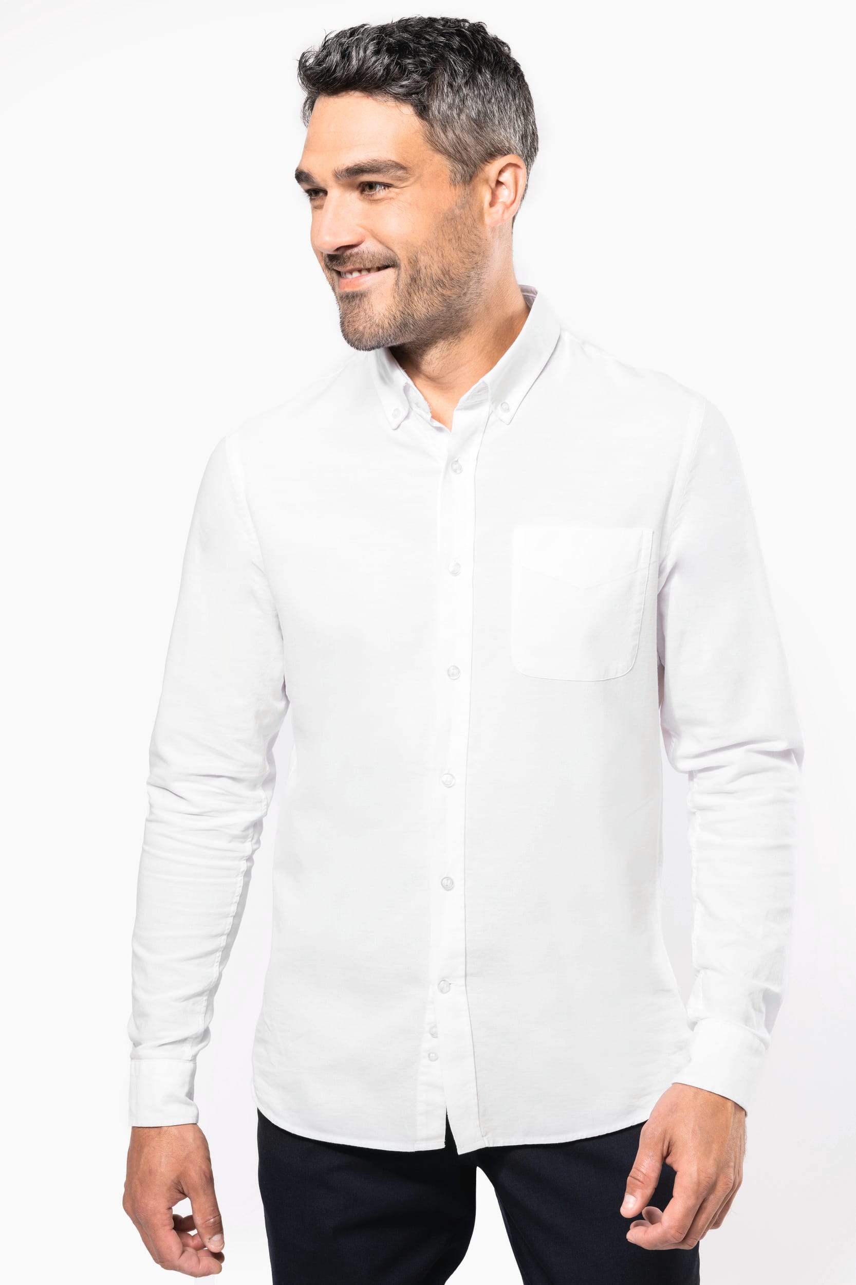 CAMISA OXFORD LAVADA MANGA LARGA