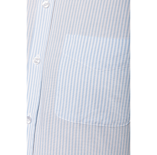 Camisa oxford lavada manga larga