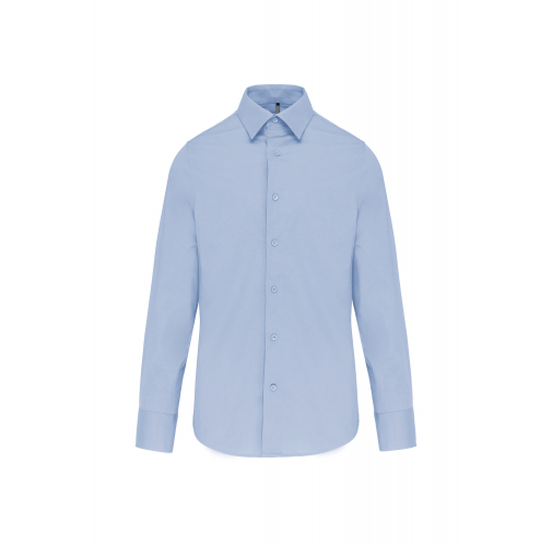 bright sky Camisa ajustado no-plancha manga larga hombre