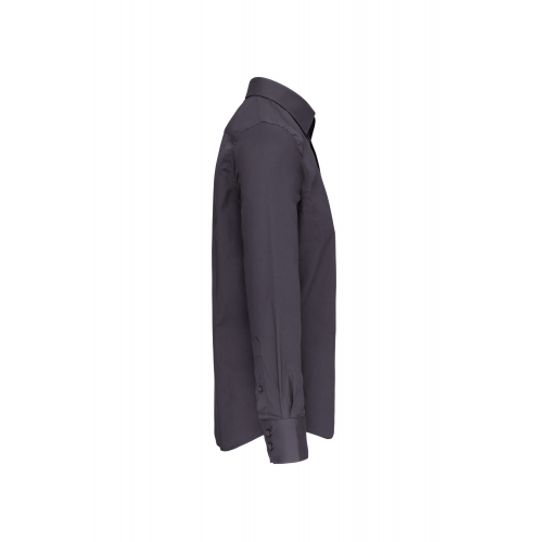 zinc Camisa ajustado no-plancha manga larga hombre