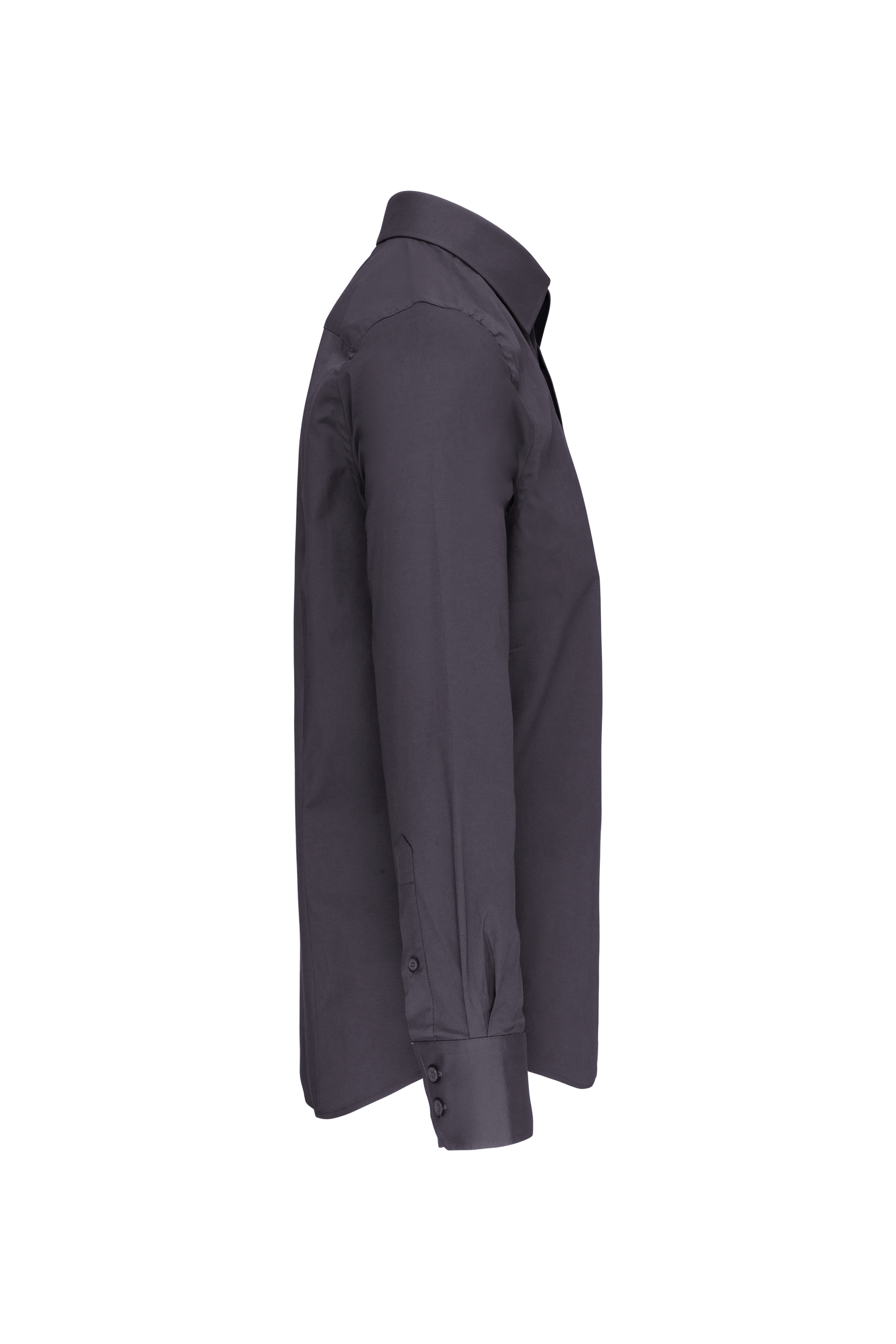 Camisa ajustado no-plancha manga larga hombre