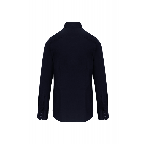 navy Camisa strech manga larga hombre