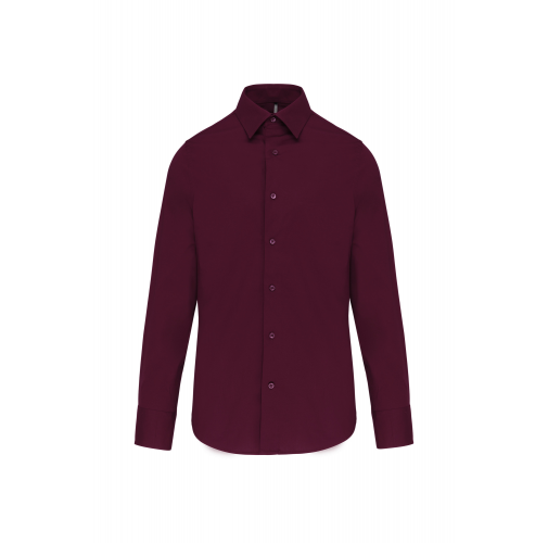 wine Camisa strech manga larga hombre