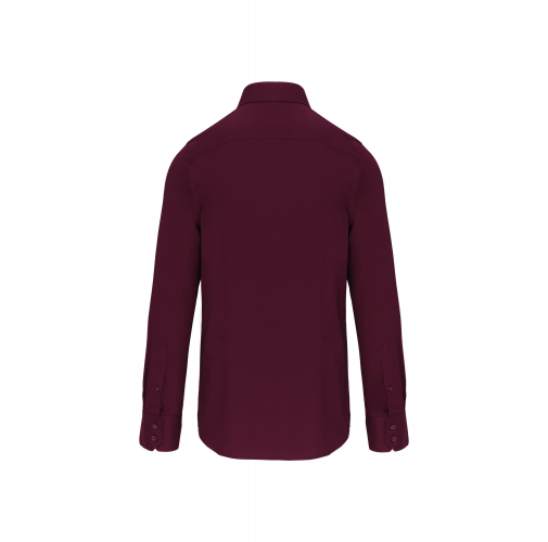 wine Camisa strech manga larga hombre