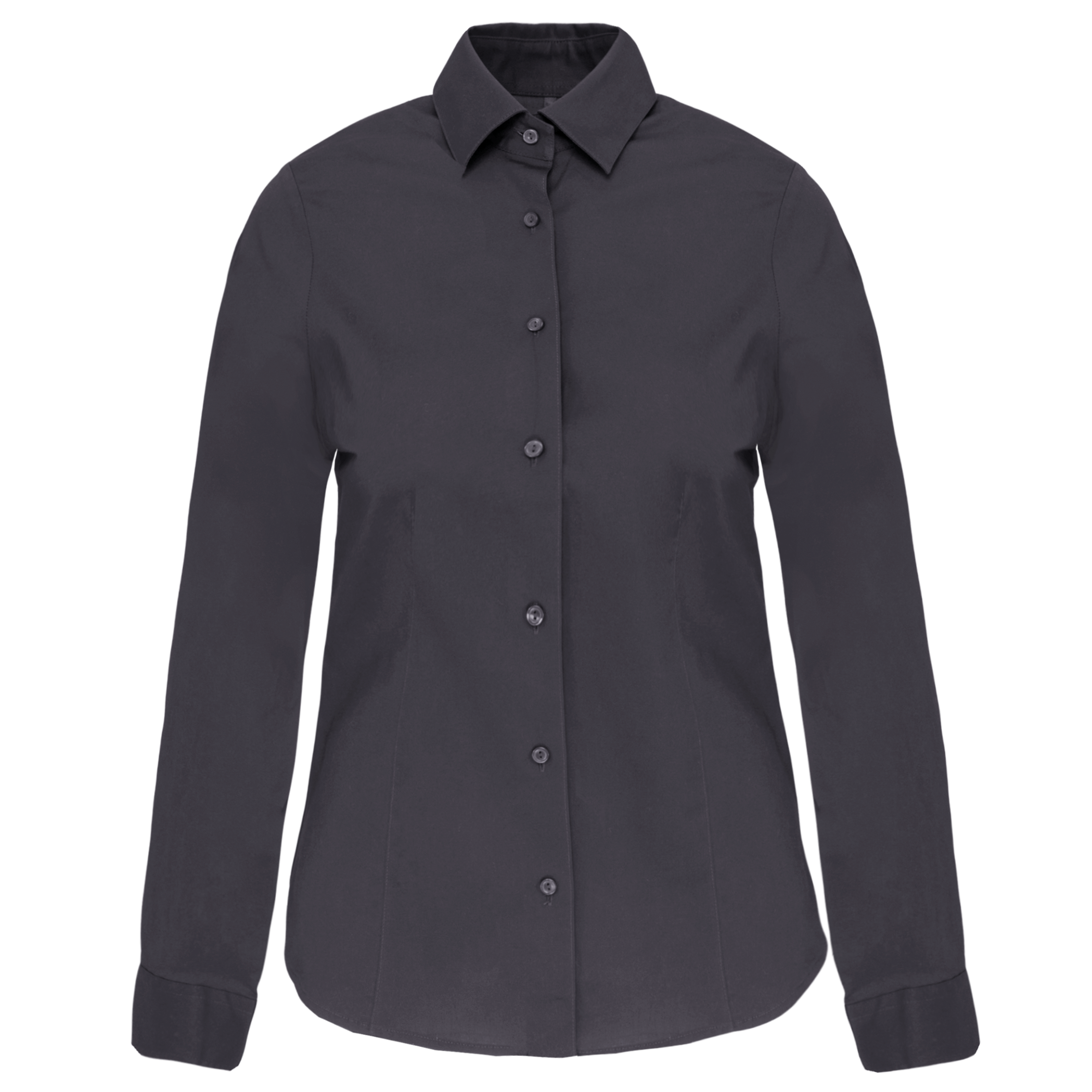 Camisa stretch manga larga mujer