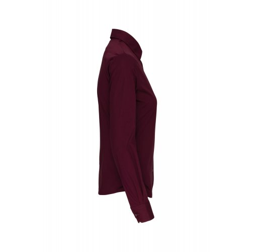 wine Camisa stretch manga larga mujer