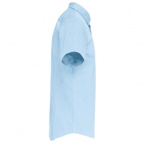light blue Camisa strech manga corta hombre