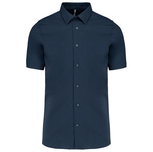 navy Camisa strech manga corta hombre