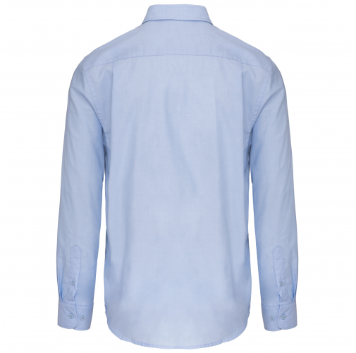 oxford blue Camisa oxford manga larga hombre