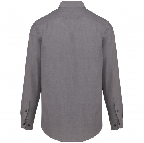 oxford silver Camisa oxford manga larga hombre