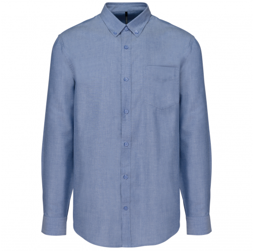 Camisa oxford manga larga hombre