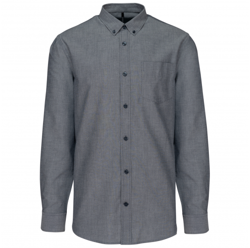 oxford shadow navy Camisa oxford manga larga hombre
