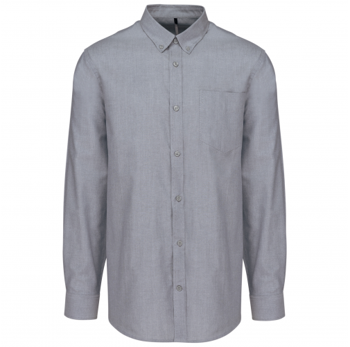 Camisa oxford manga larga hombre